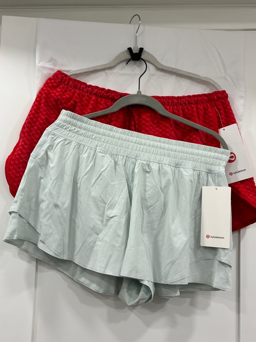 SOLD.   SOLD.  SOLD.  Shorts Bundle XL & Large NWT Red Textured + M